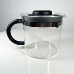 1970s Bodum Set Glass Coffee Tea Pot + Four Glass Mugs Denmark