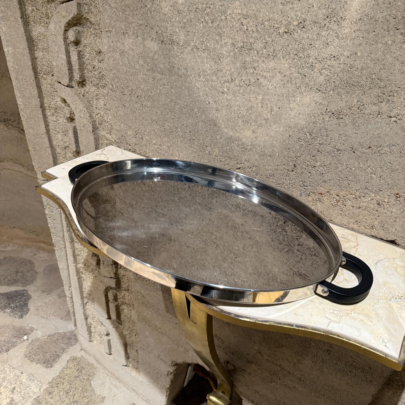 Mid-Century moderno Vassoio di servizio Bodum anni '70 in acciaio inox Italia in vendita
