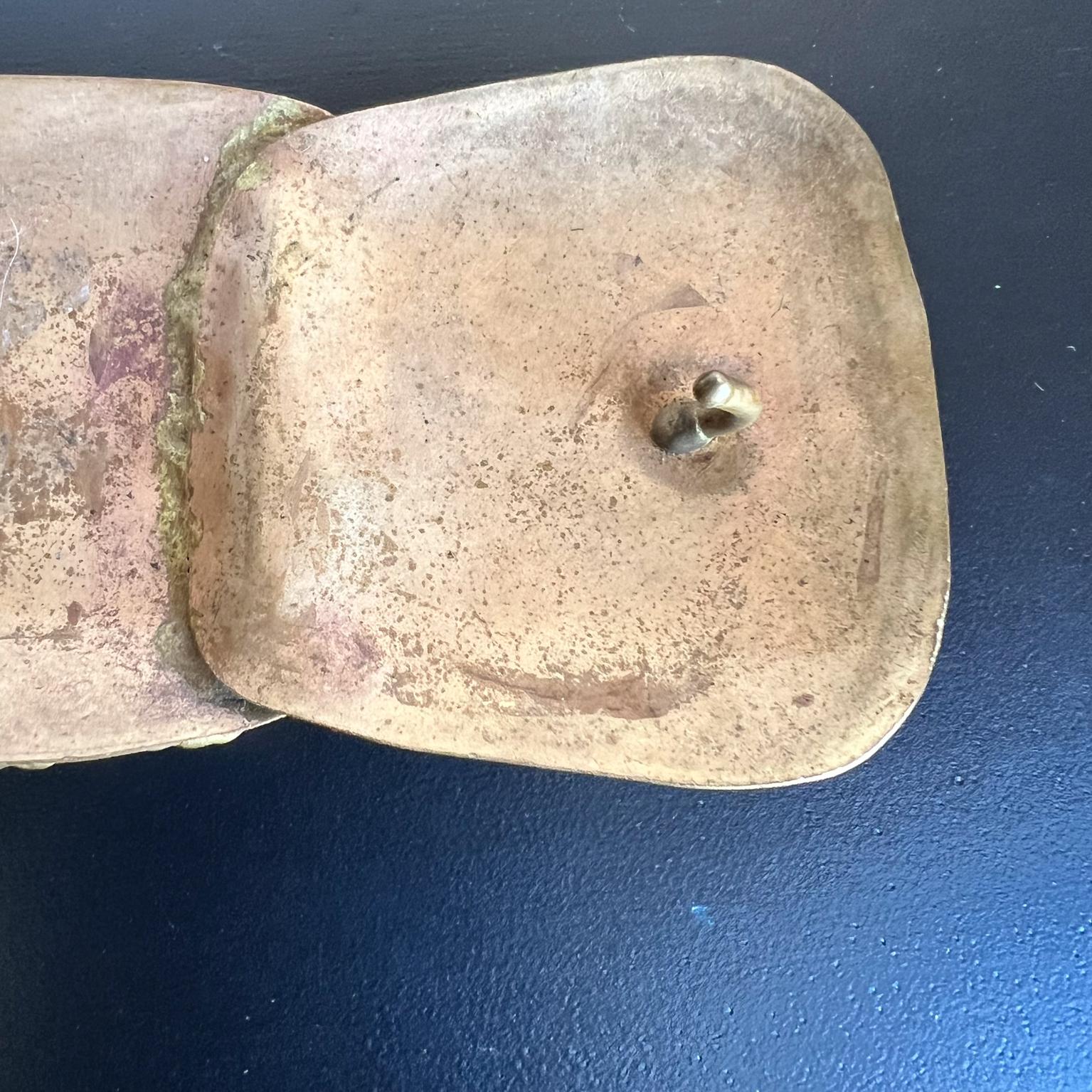 1970s Bohemian Brass Belt Buckle in the style of Pal Kepenyes For Sale 2