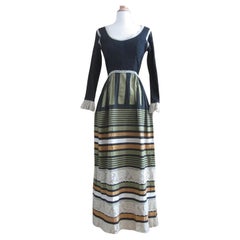 Used 1970s bohemian Mexican maxi dress