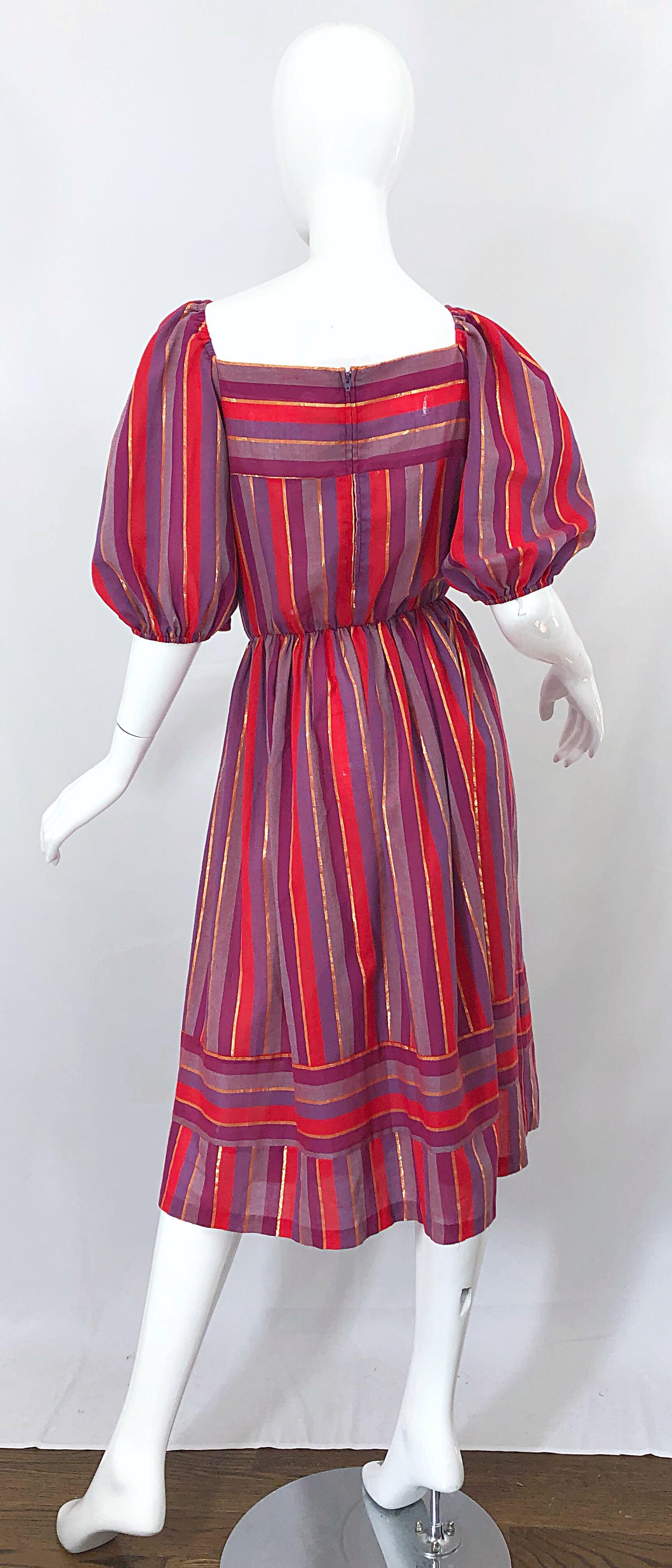70s striped dress