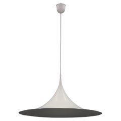 Lampada a semi sospensione Bonderup e Thorup degli anni '70 per Fog and Morup, Danimarca