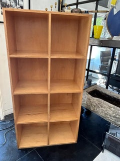 1970s Bookcase in Burch Veneer