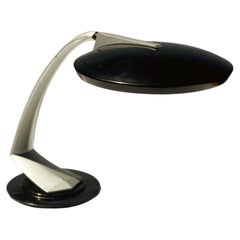 1970s Boomerang 2000 Table Lamp by Luis Pérez de la Oliva for Fase in black and