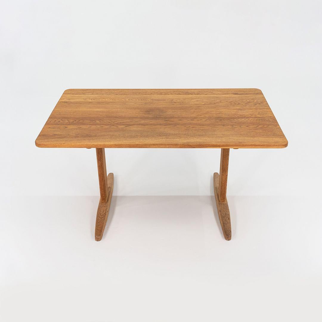 Table à manger à tréteaux Borge Mogensen des années 1970 pour Haarby C.M. Madsen Danemark en vente 3