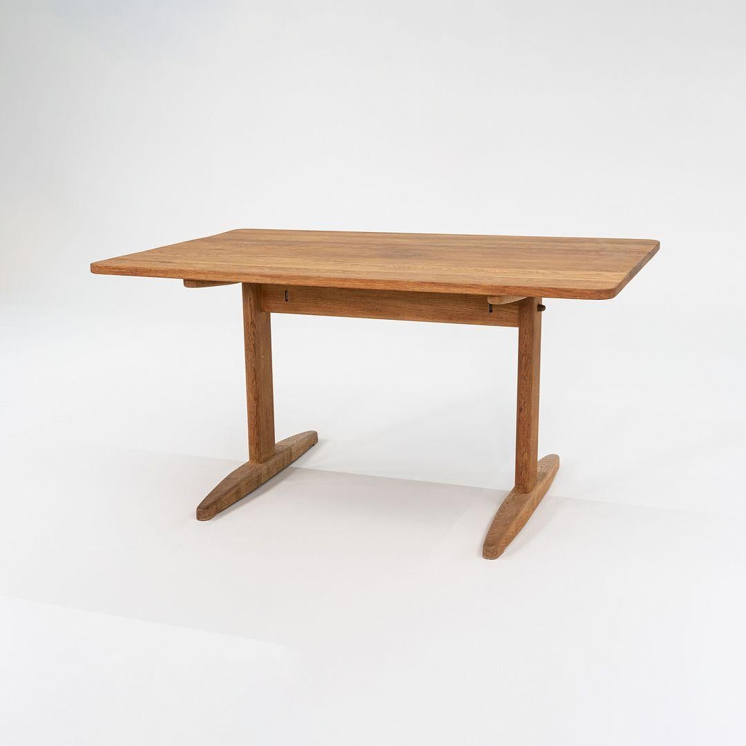 Moderne Table à manger à tréteaux Borge Mogensen des années 1970 pour Haarby C.M. Madsen Danemark en vente