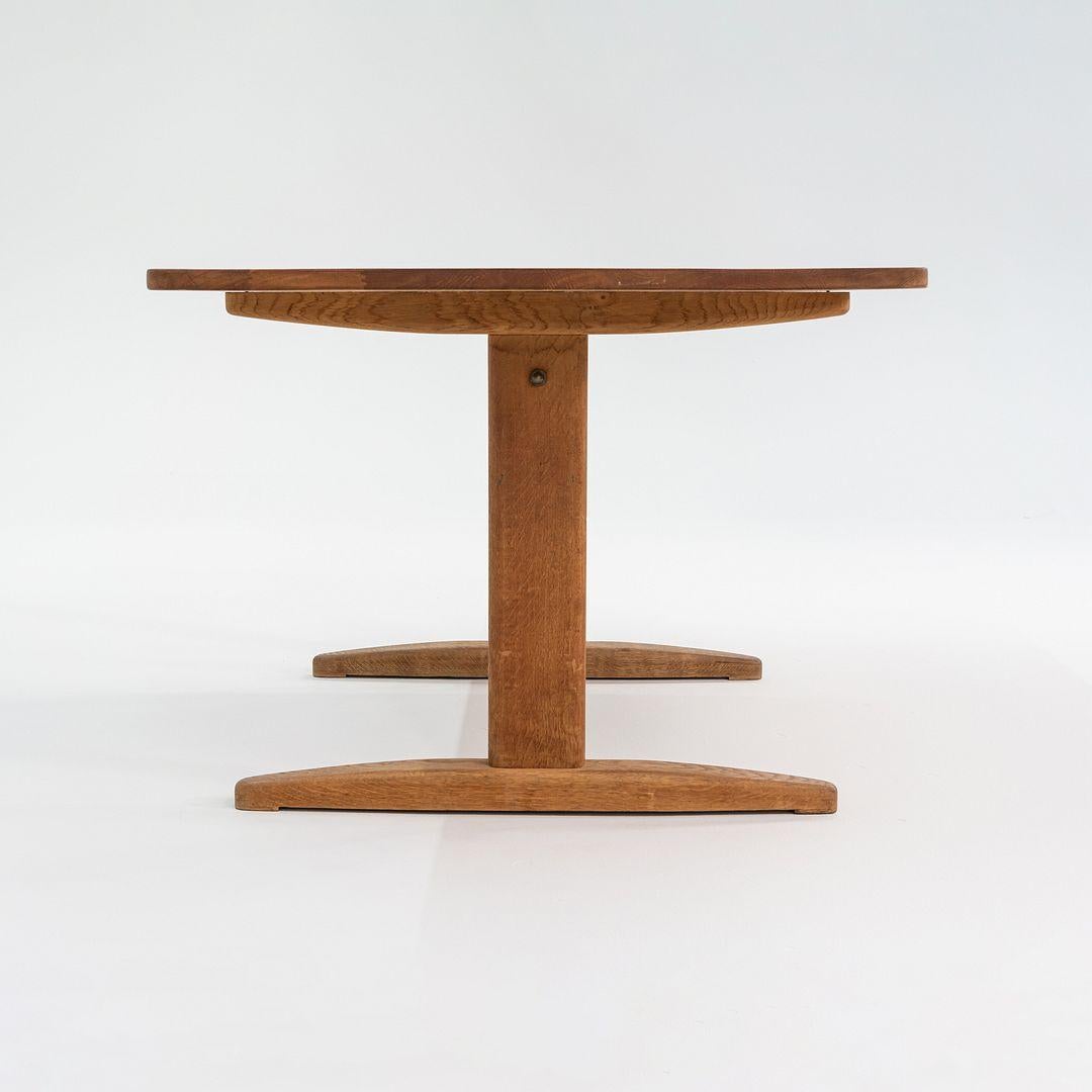 Fin du 20e siècle Table à manger à tréteaux Borge Mogensen des années 1970 pour Haarby C.M. Madsen Danemark en vente