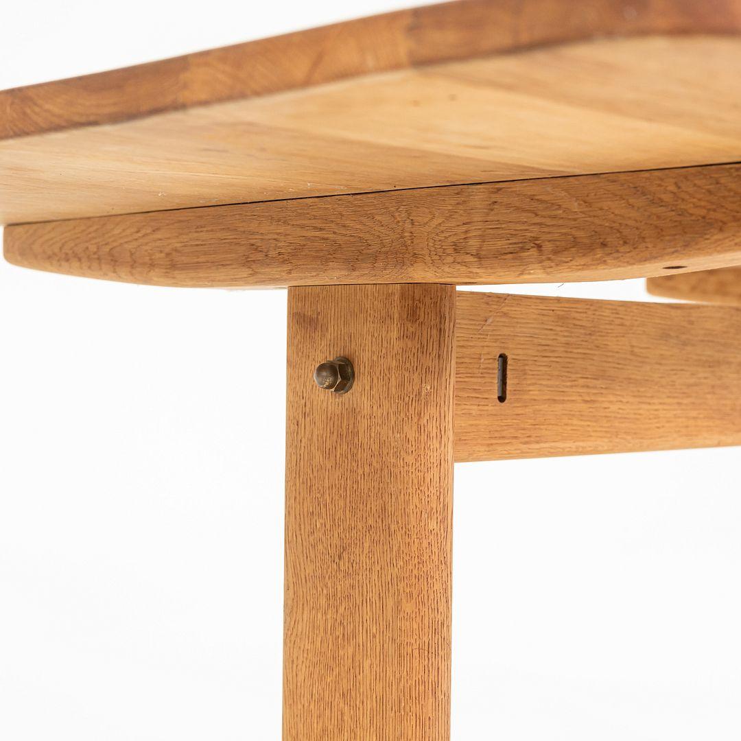 Table à manger à tréteaux Borge Mogensen des années 1970 pour Haarby C.M. Madsen Danemark en vente 1