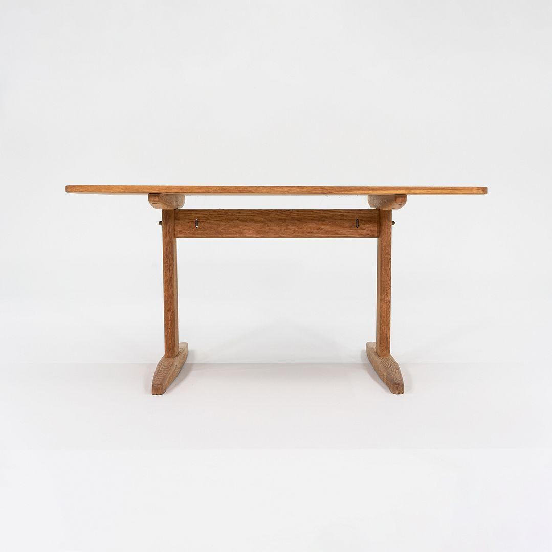 Table à manger à tréteaux Borge Mogensen des années 1970 pour Haarby C.M. Madsen Danemark en vente 2