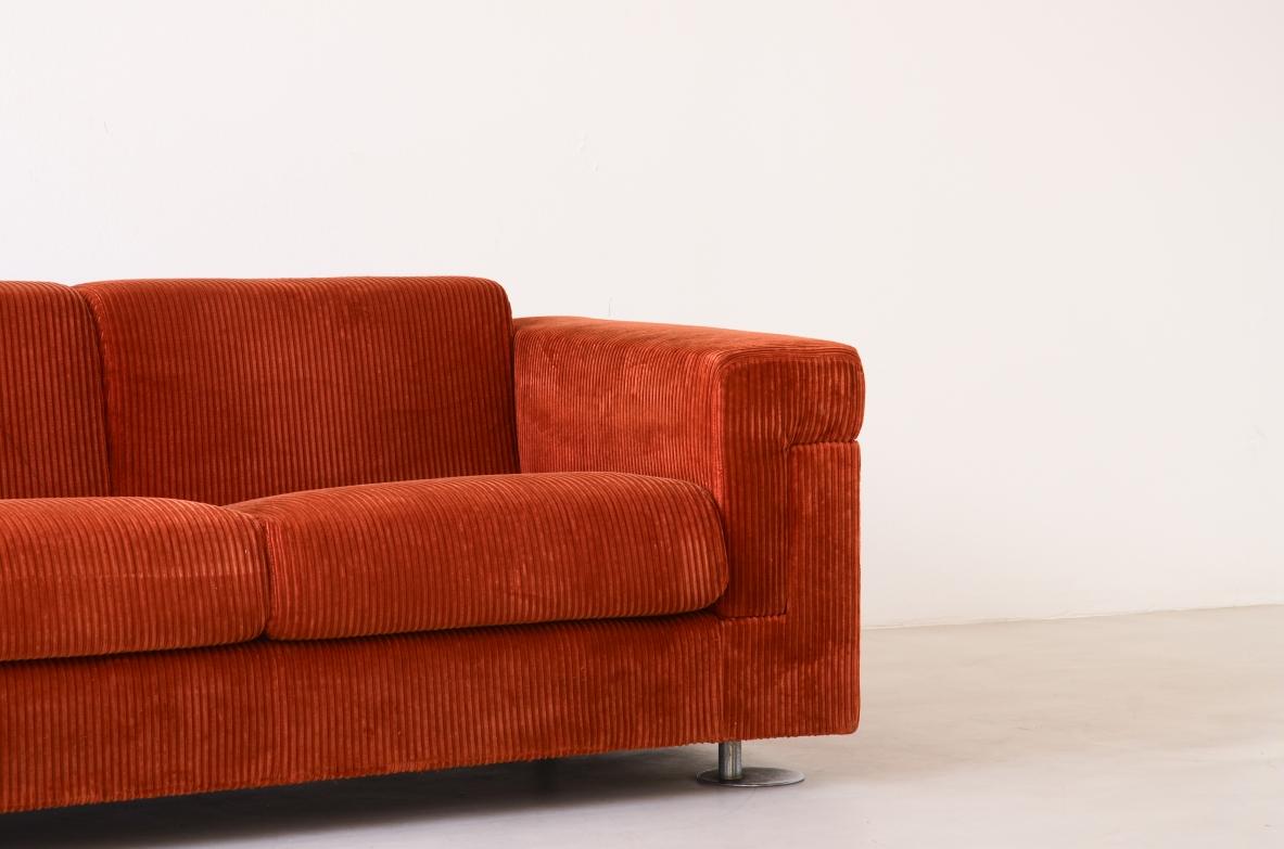 Mid-Century Modern 1970's Borsani Tecno three-seater sofa For Sale
