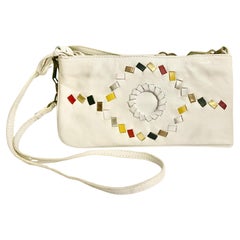 1970s Bottega Veneta Geometric Wave Intrecciato Shoulder Bag