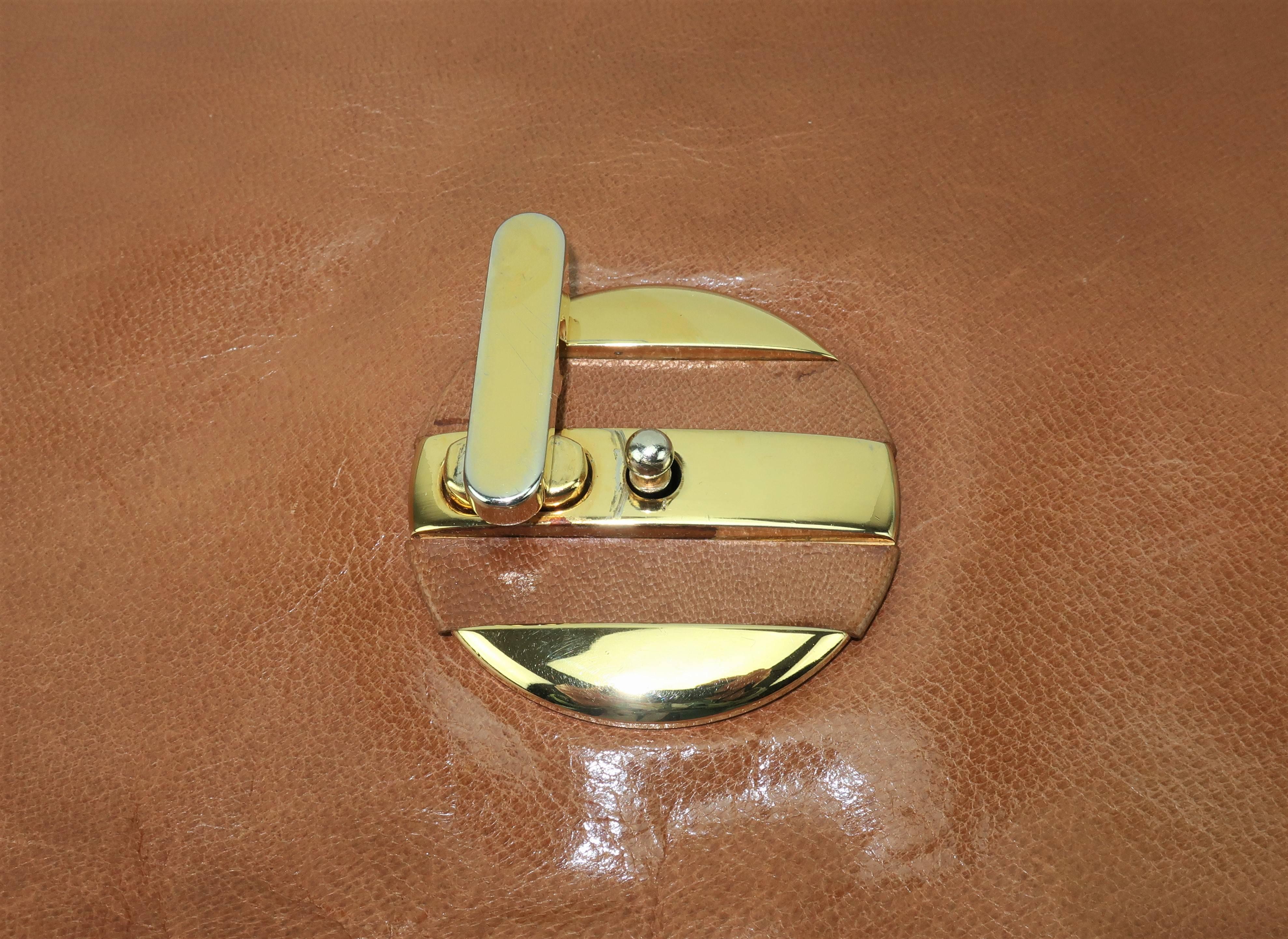 1970's Bottega Veneta Large Envelope Leather Clutch Handbag 1