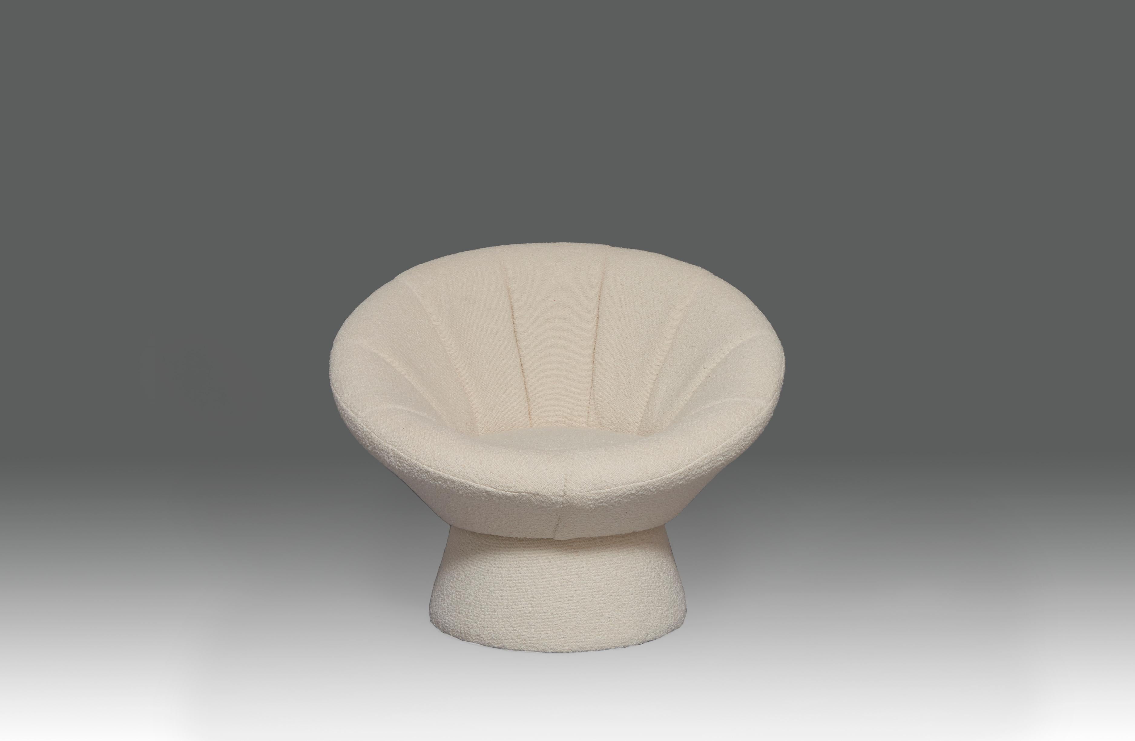 velvet mushroom chair