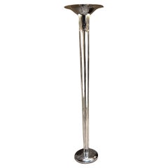 Used 1970s Boyd Lighting Company Chrome Floor Lamp Deco Torchiere 