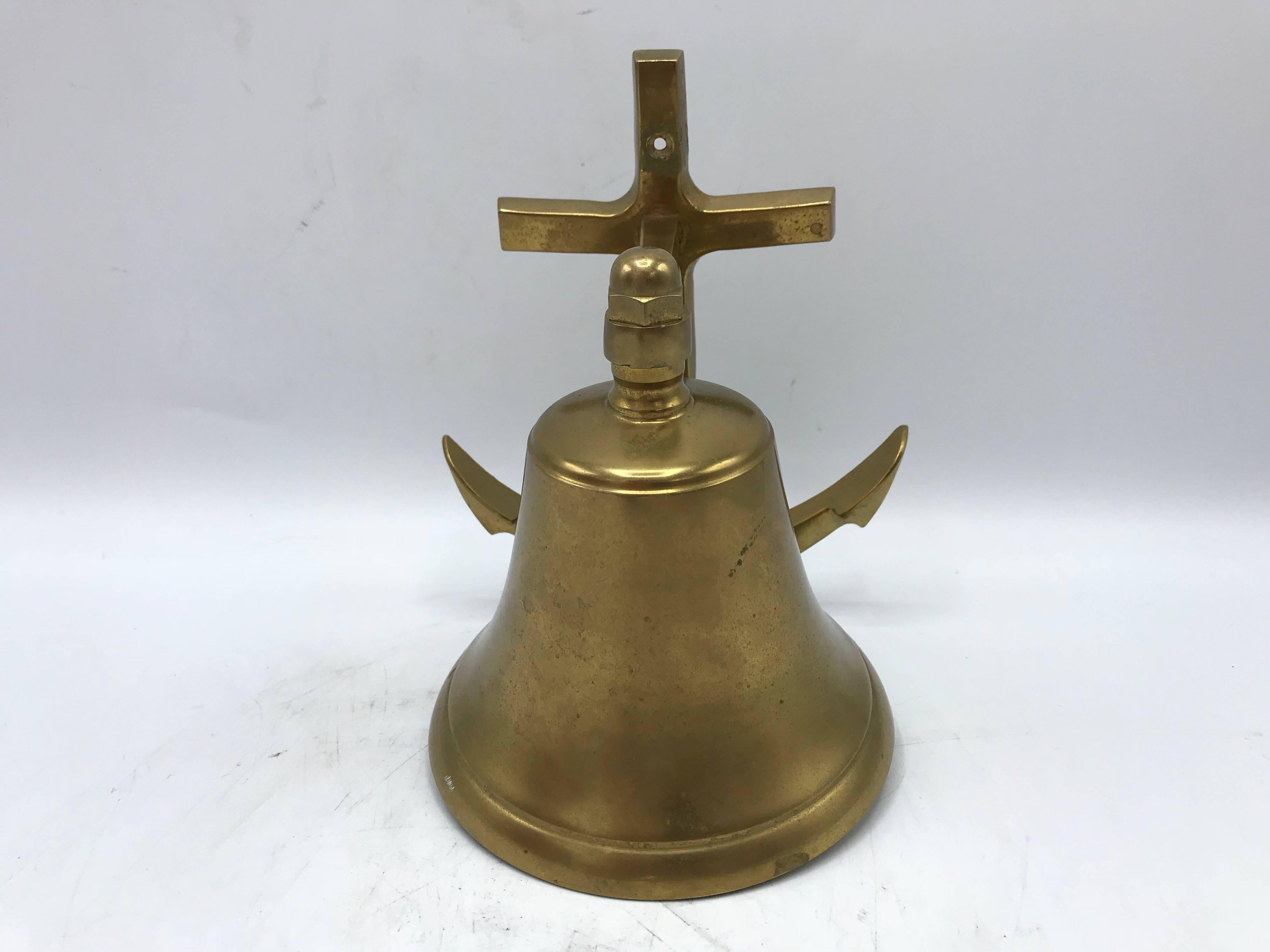 20th Century 1970s Brass Anchor Door Knocker Bell