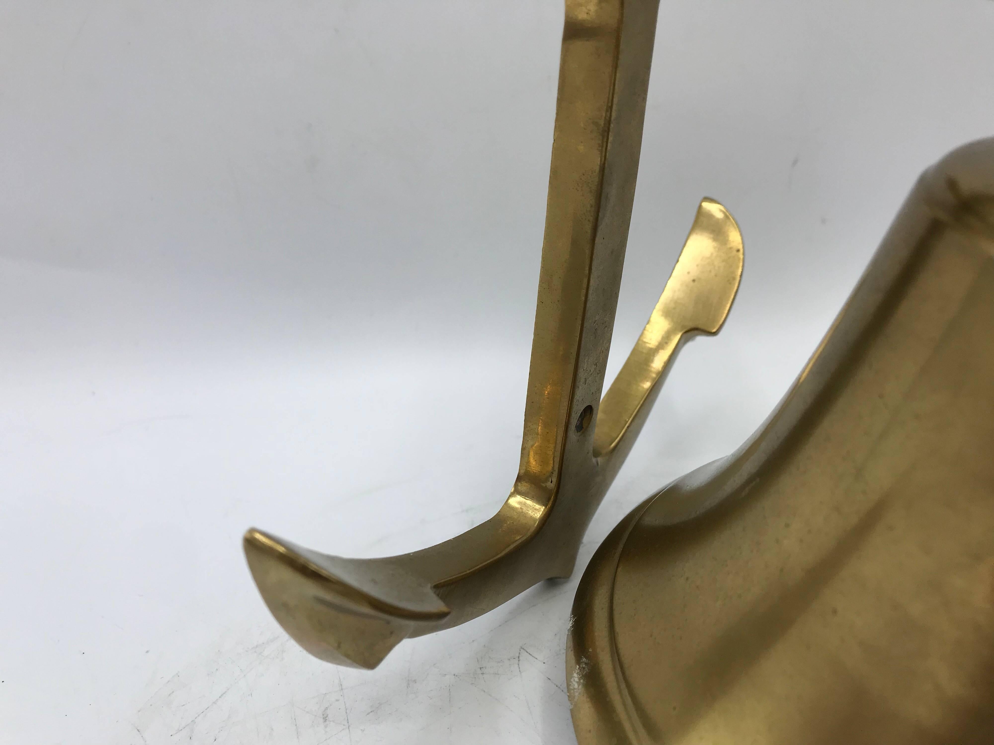 1970s Brass Anchor Door Knocker Bell 3