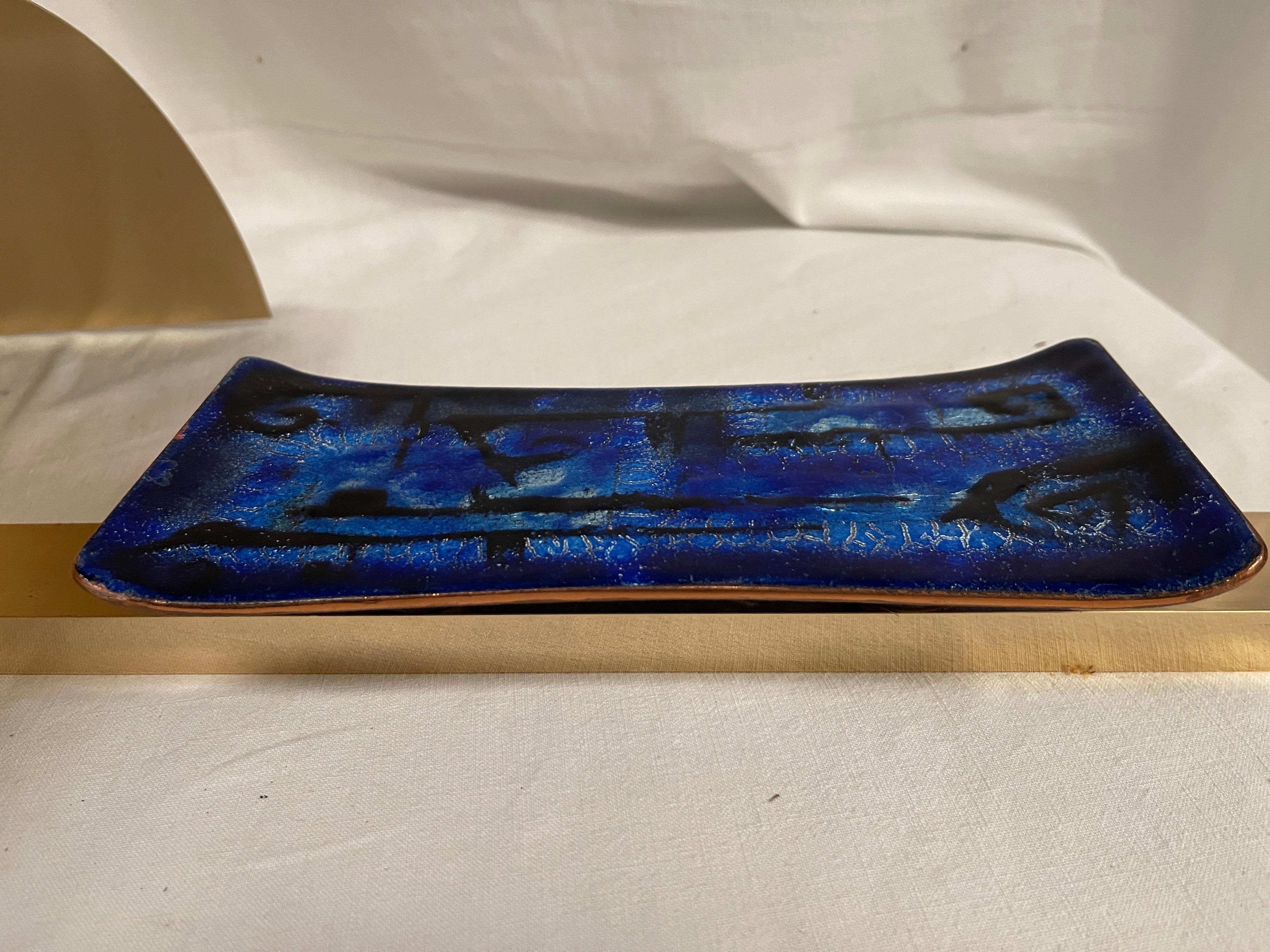 1970's brass and enamel sconces For Sale 5
