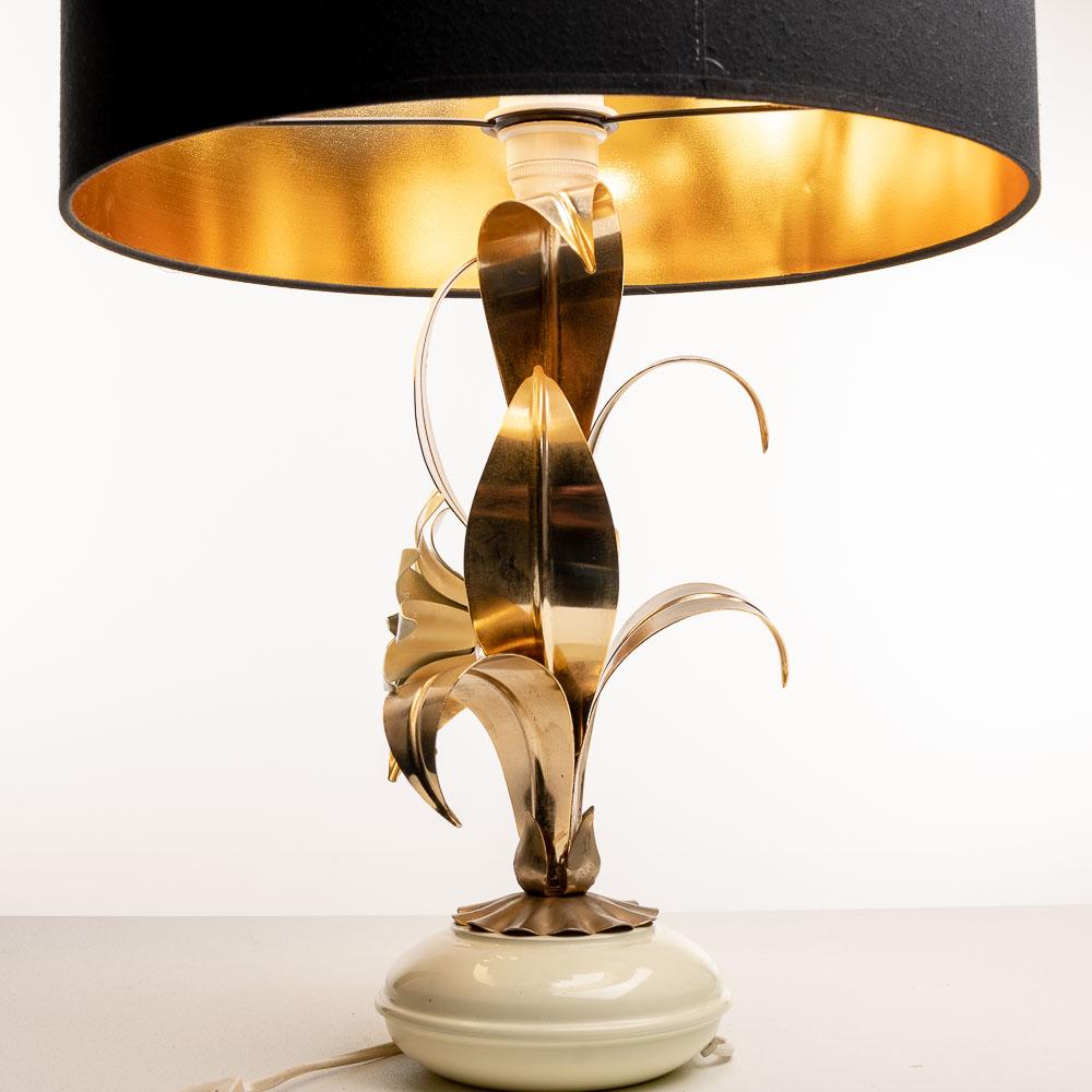 1970s Brass and Metal Table Light in the Style of Hans Kogl For Sale 4