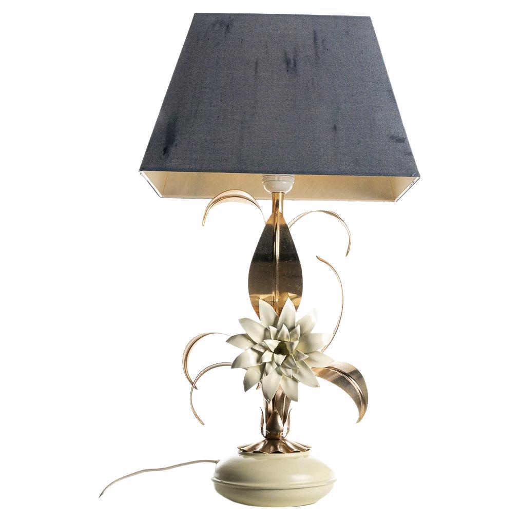 1970s Brass and Metal table light in the style of Hans Kögl For Sale
