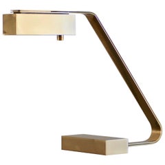 1970s Brass Casella Table Desk Lamp