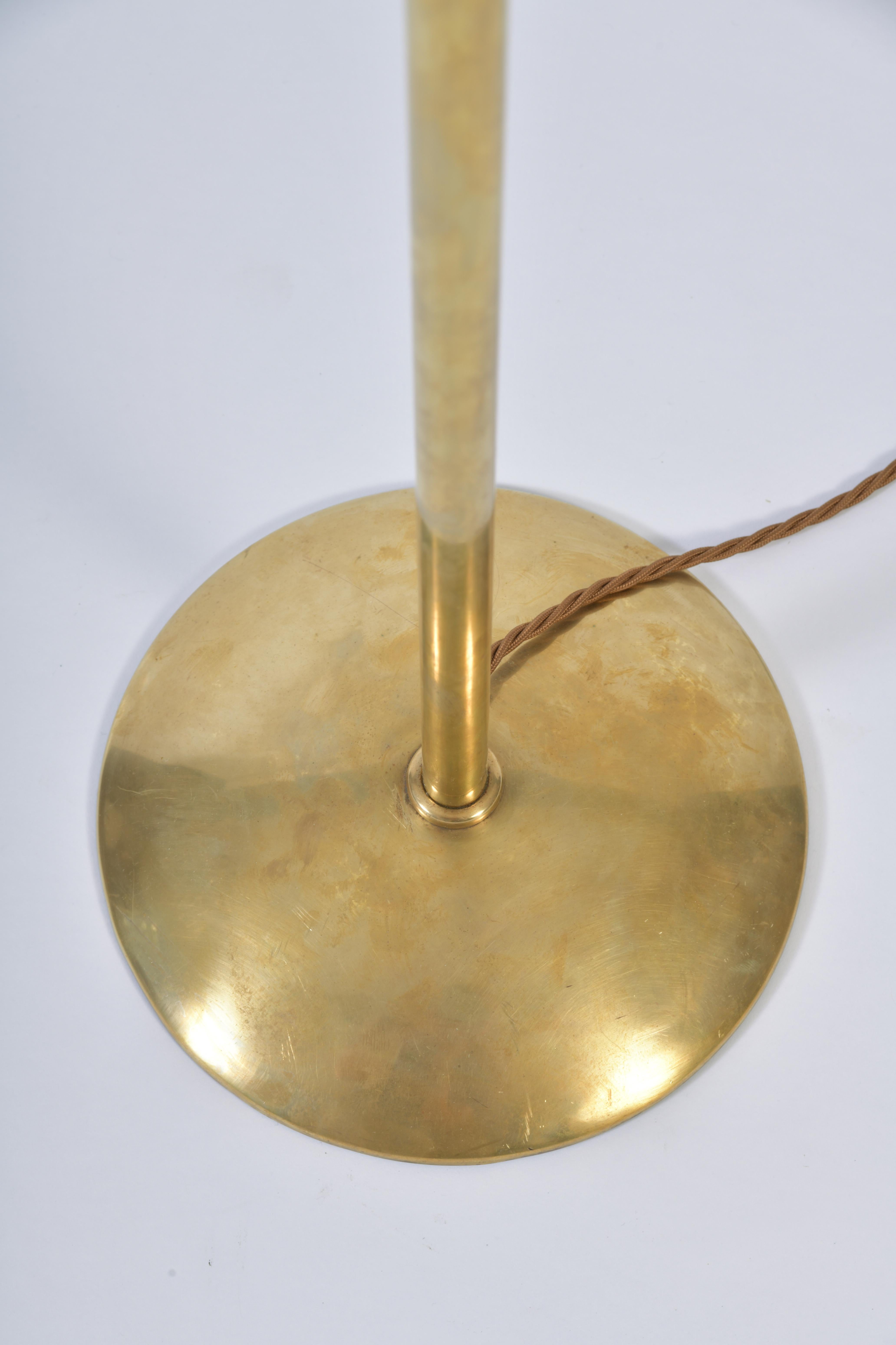 Mid-Century Modern 1970s Brass Floor Lamp