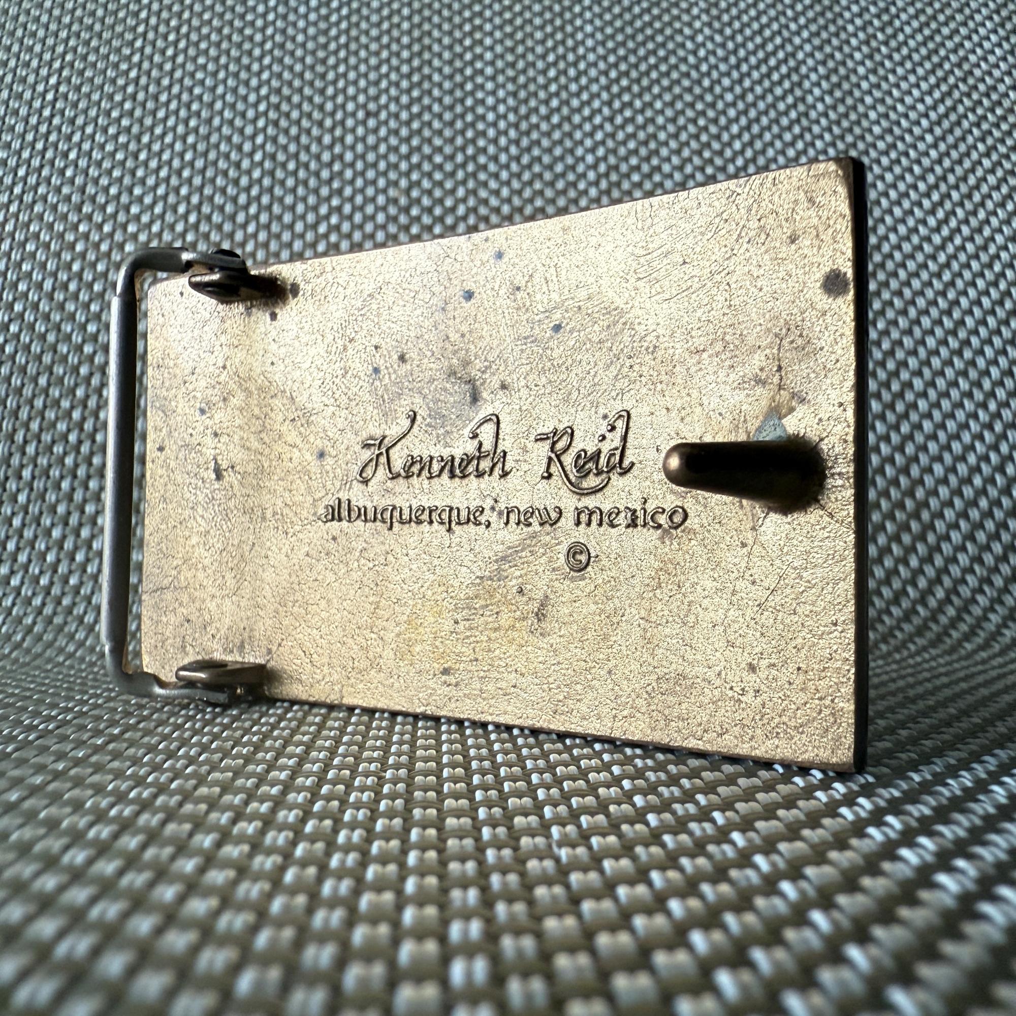 Boucle de ceinture Kenneth Reid, Nouveau-Mexique, années 1970 en vente 3