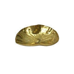 1970s Brass Lotus Dish