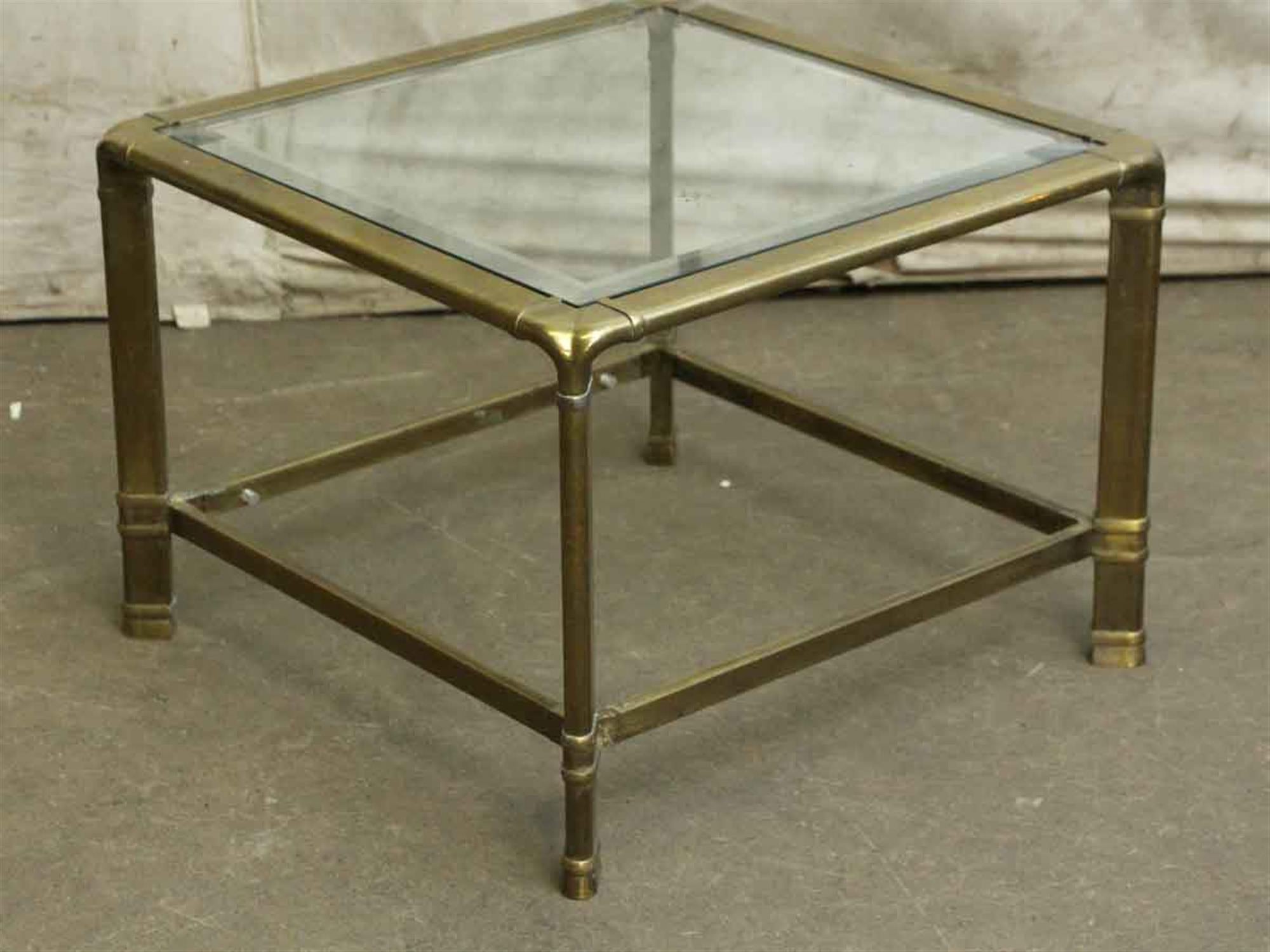 Late 20th Century 1970s Brass Mid-Century Modern End Table