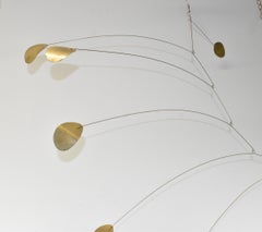 1970s Brass Mobile In The Style of Alexander Calder