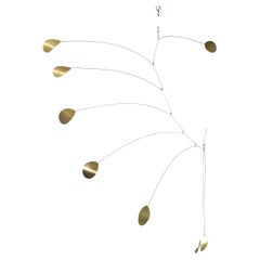 1970s Brass Mobile In The Style of Alexander Calder