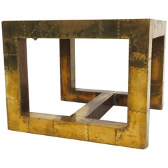 1970s Brass Side Table