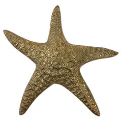 1970's Brass Starfish Sculpture Life-Size