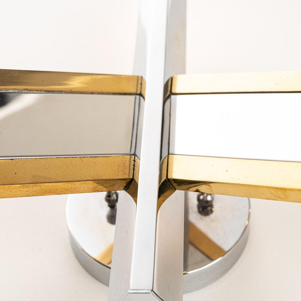 1970’s Brass and Steel Sconce by Gaetano Sciolari  For Sale 1