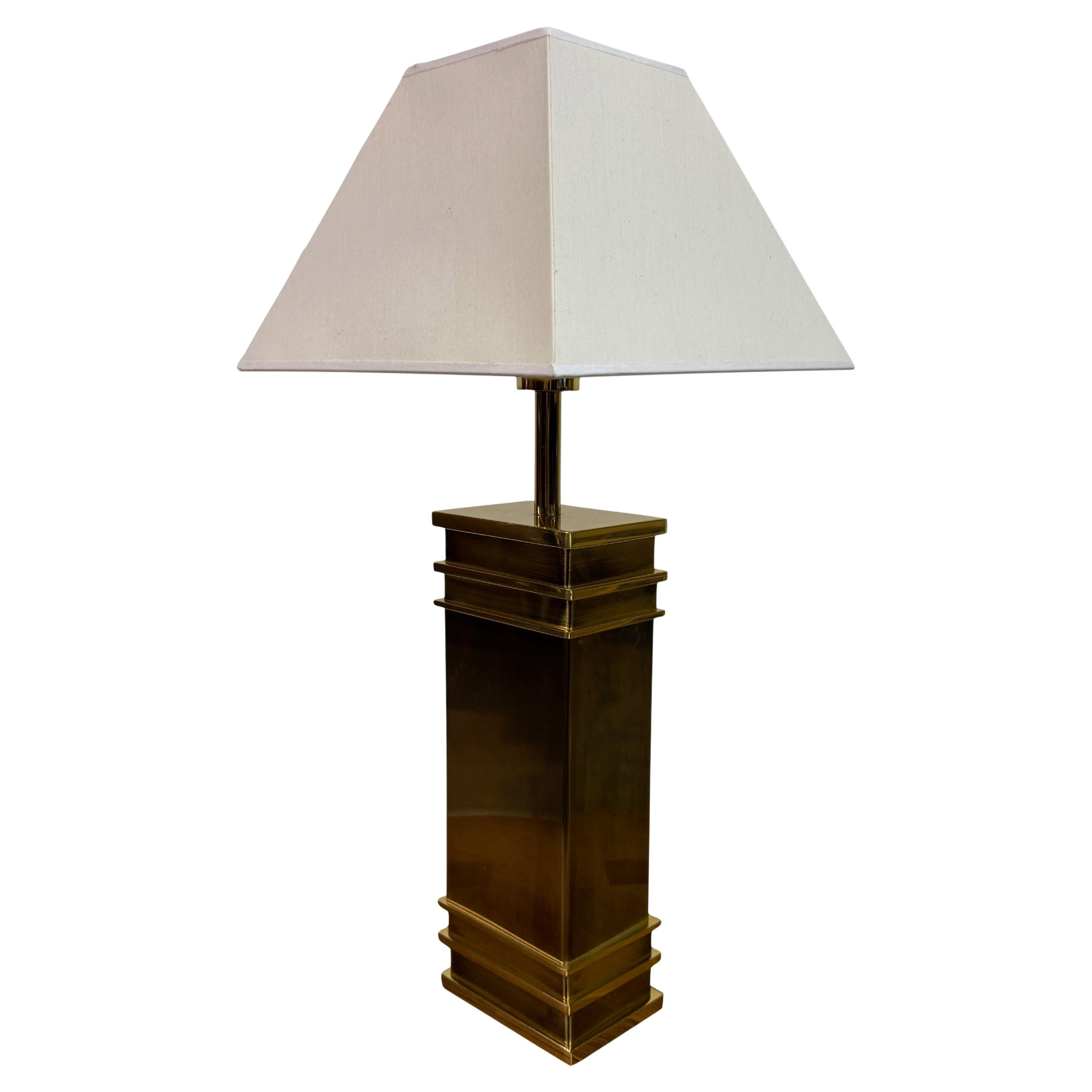 Mid-Century Modern Brass Table Lamp by Vereinigte Werkstätten, 1970s