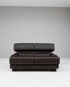 1970s Brazilian Leather Sofa By Percival Lafer