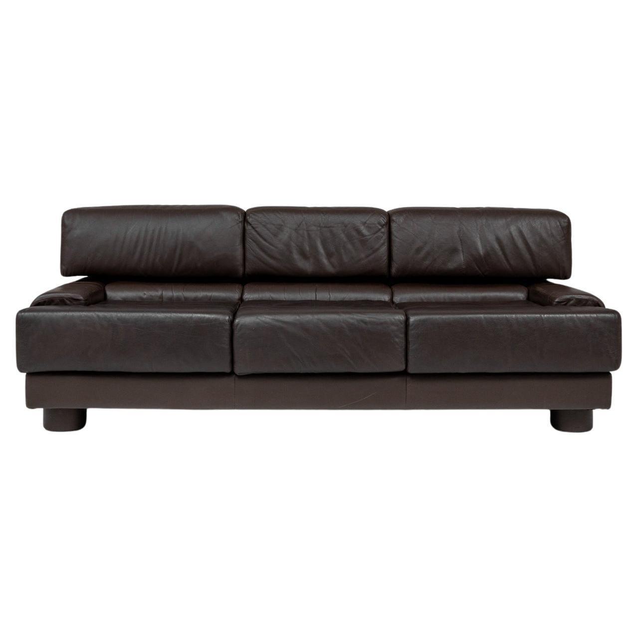 1970s Brazilian Leather Sofa By Percival Lafer