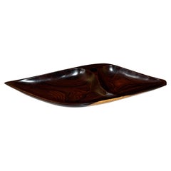 Mid-Century Modern Brazilian Serving Dish Exotic Wood