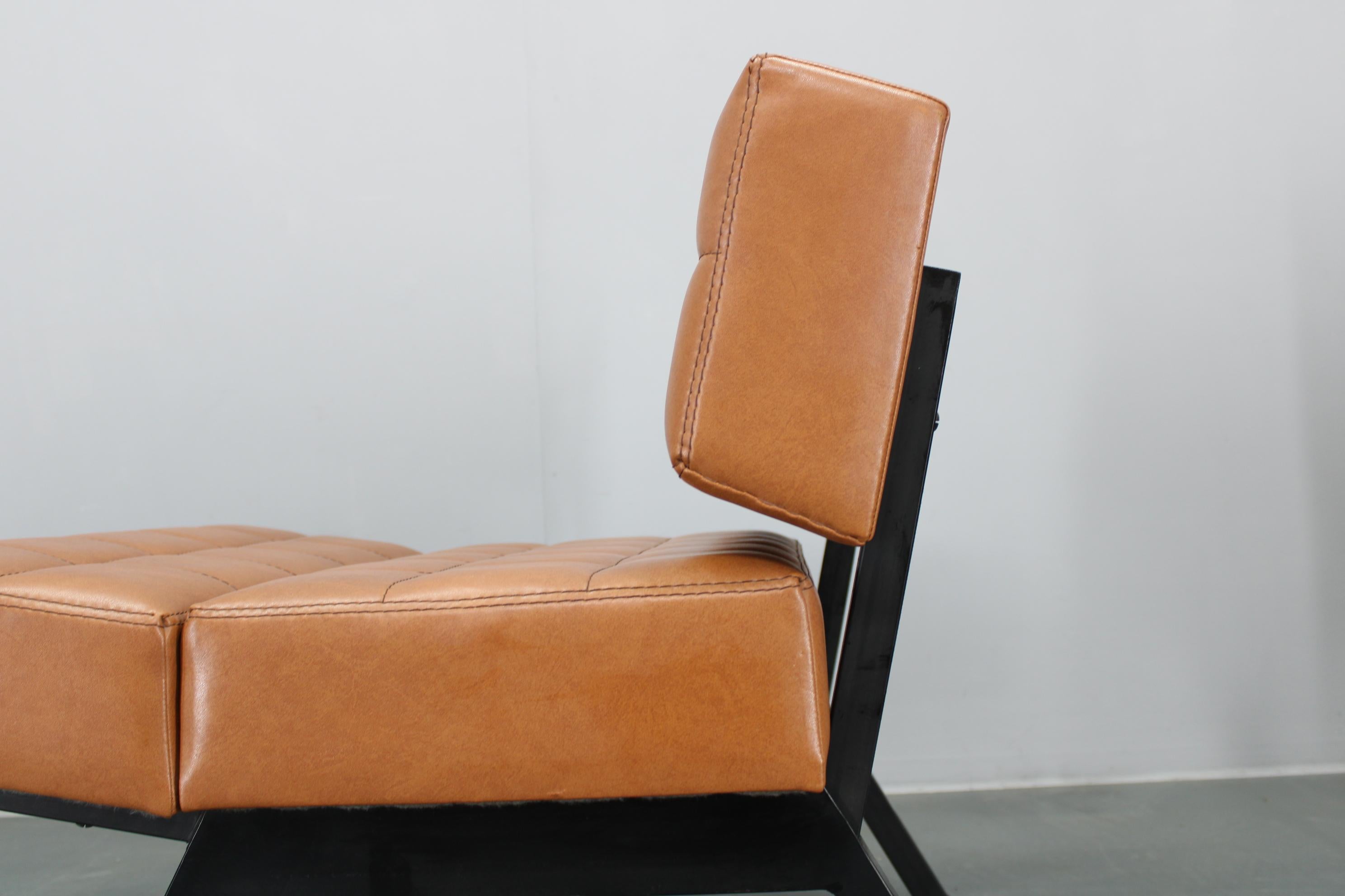 1970s Brevetti IPE Set Of Three RARE Convertible Lounge Chairs, Italy For Sale 3