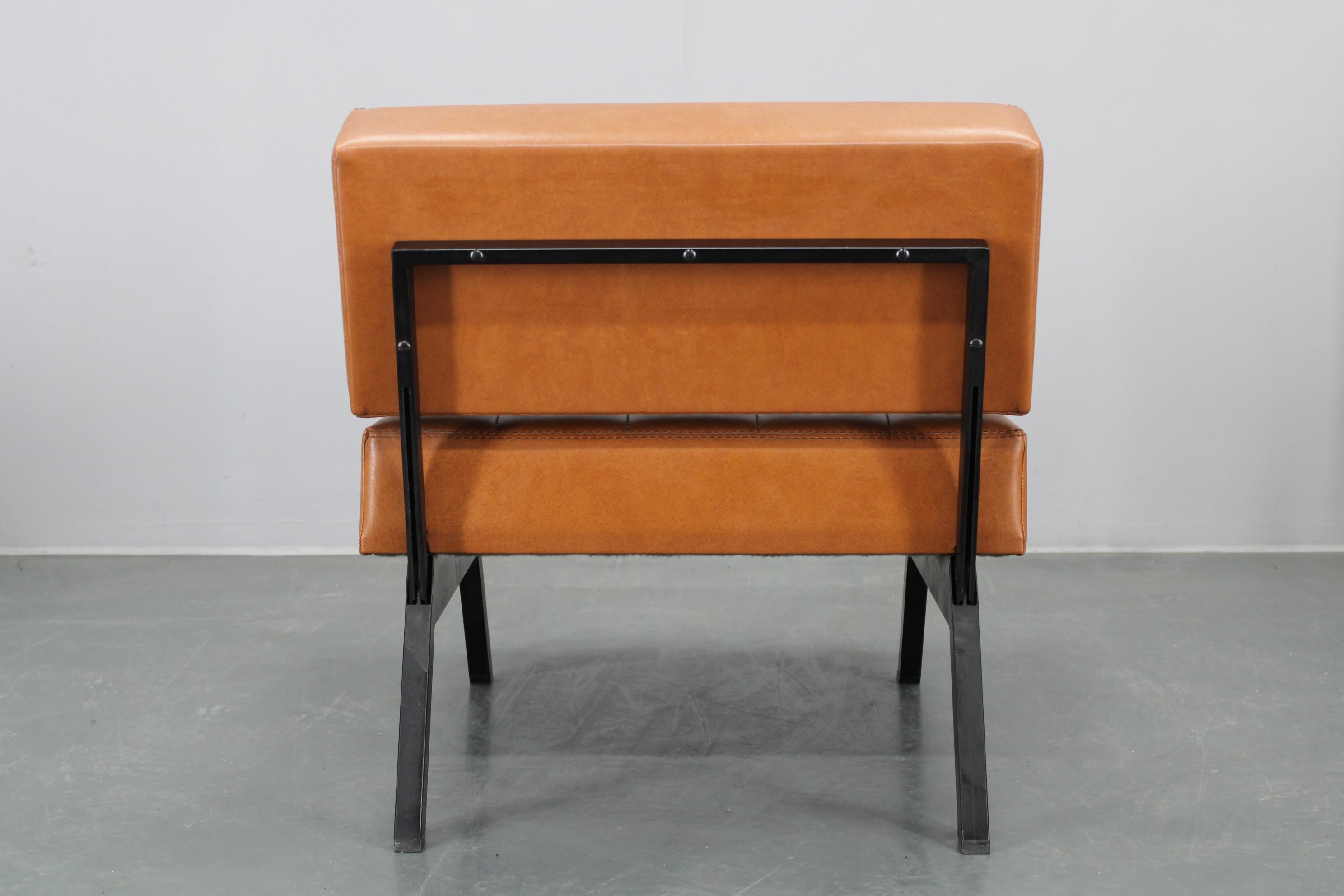1970s Brevetti IPE Set Of Three RARE Convertible Lounge Chairs, Italy For Sale 11