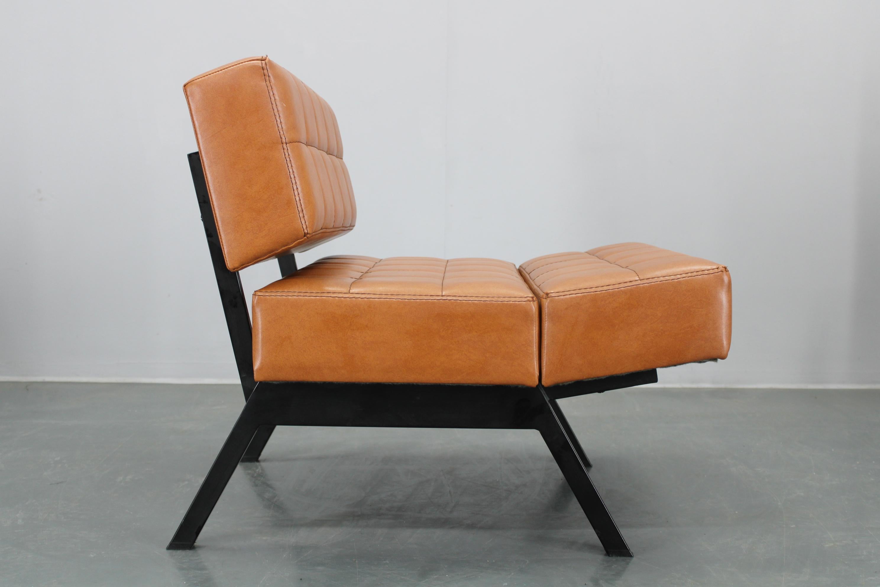 1970s Brevetti IPE Set Of Three RARE Convertible Lounge Chairs, Italy For Sale 12