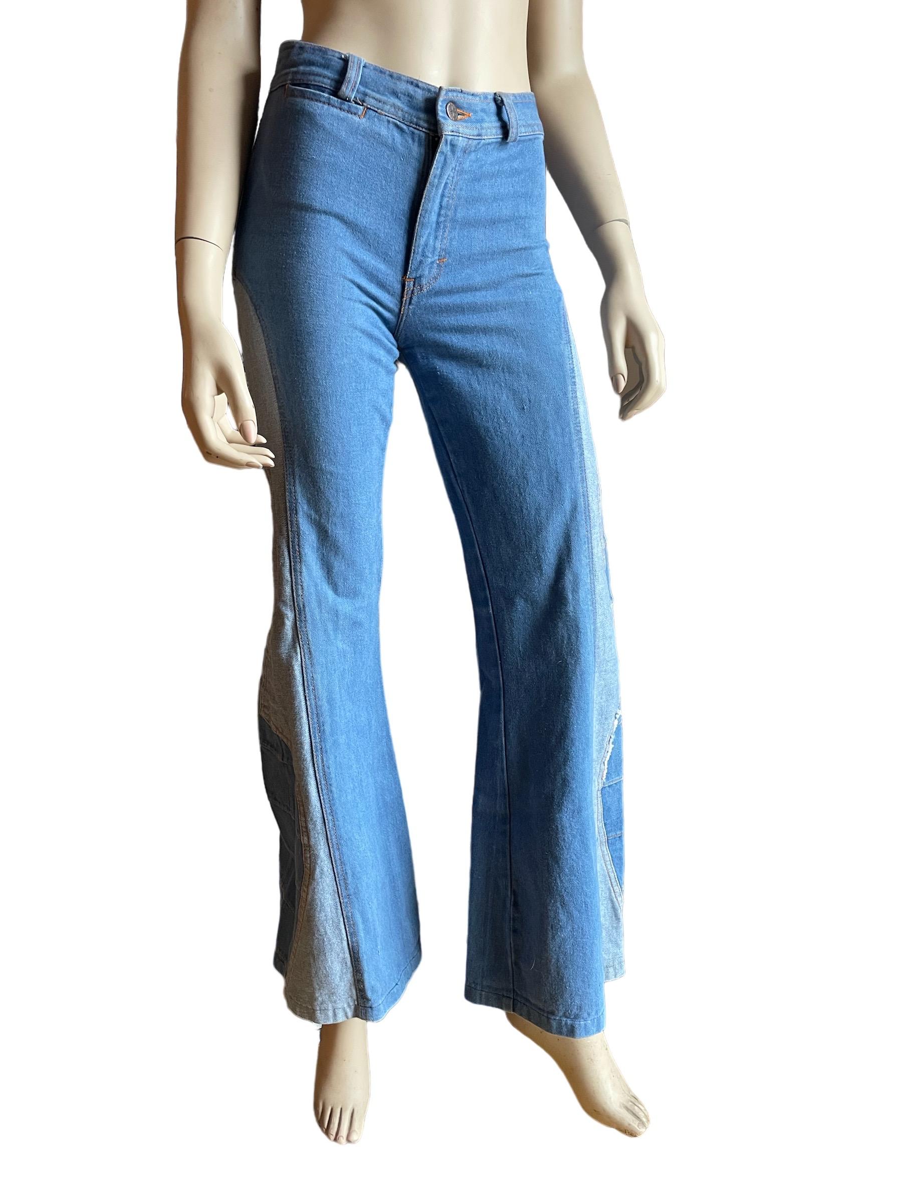 1970er Brittania Denim Jeans mit Glockenunterteil  im Angebot 2