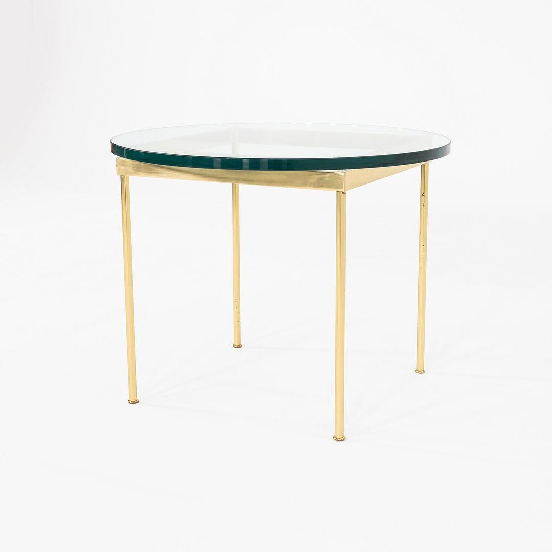 1970s Bronze and Glass Side Table Attributed to Ward Bennett 30 inch en vente 6