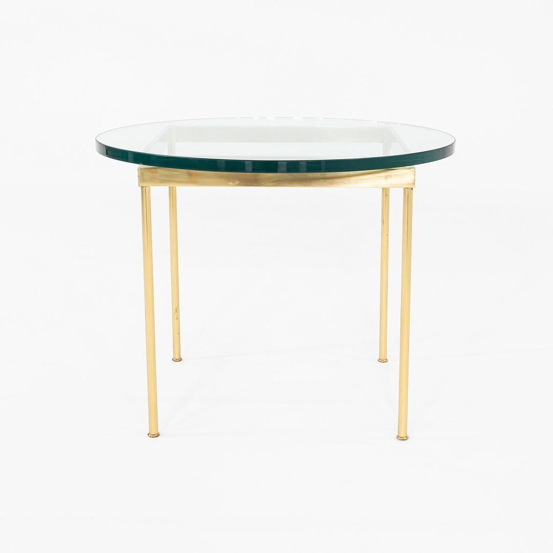 1970s Bronze and Glass Side Table Attributed to Ward Bennett 30 inch en vente 1