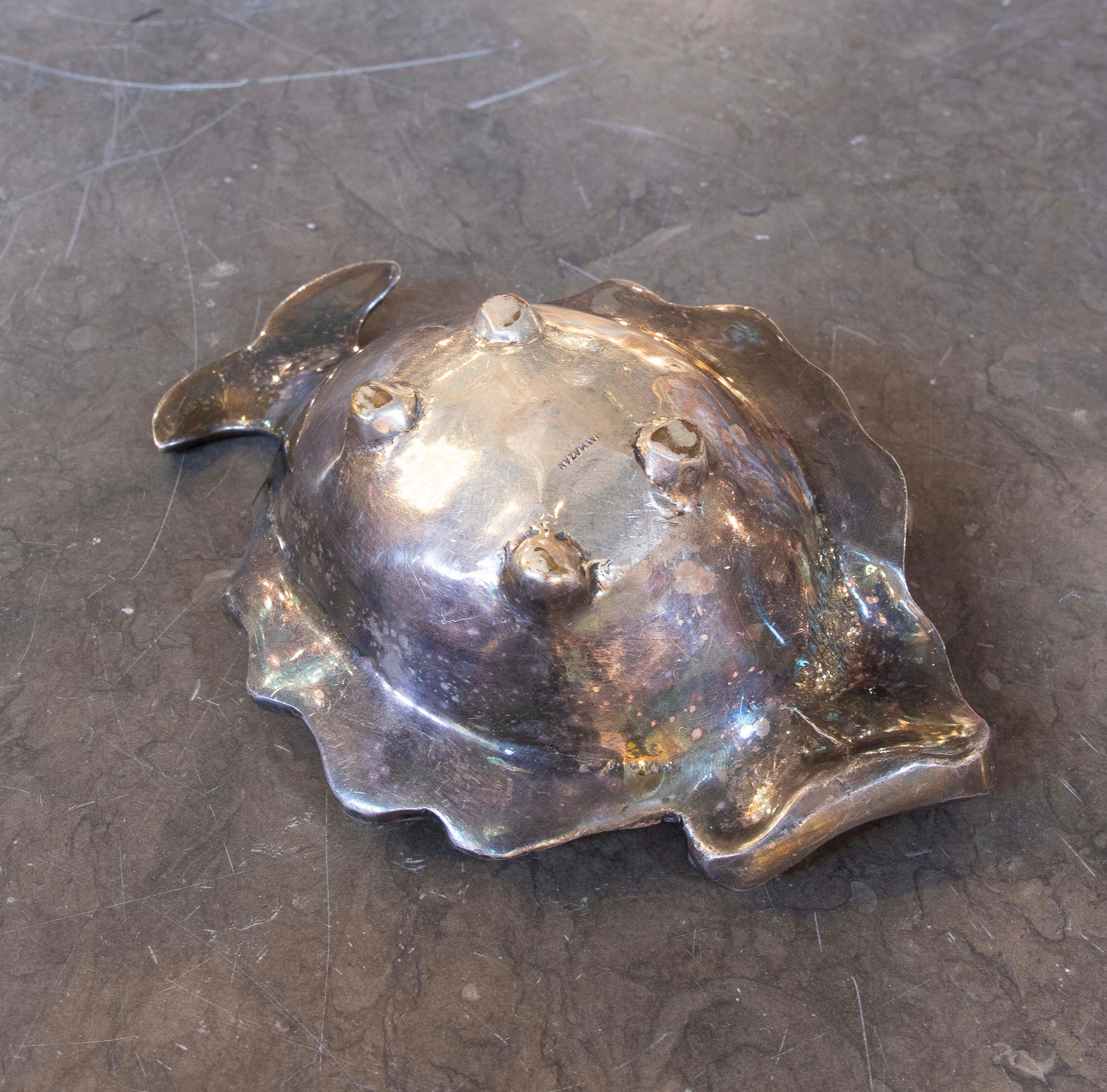 1970s Bronze Ashtray with Fish Shape 2