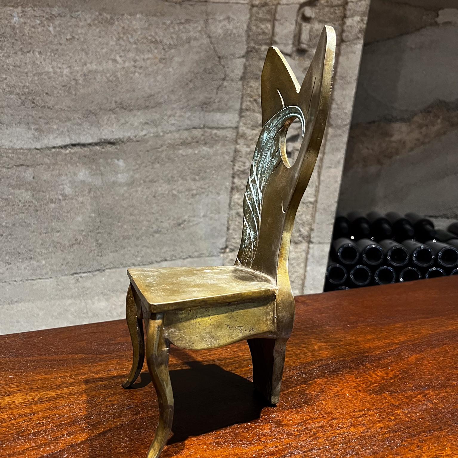 1970s Bronze Chair Sculpture Modern Surrealism Mexico For Sale 6
