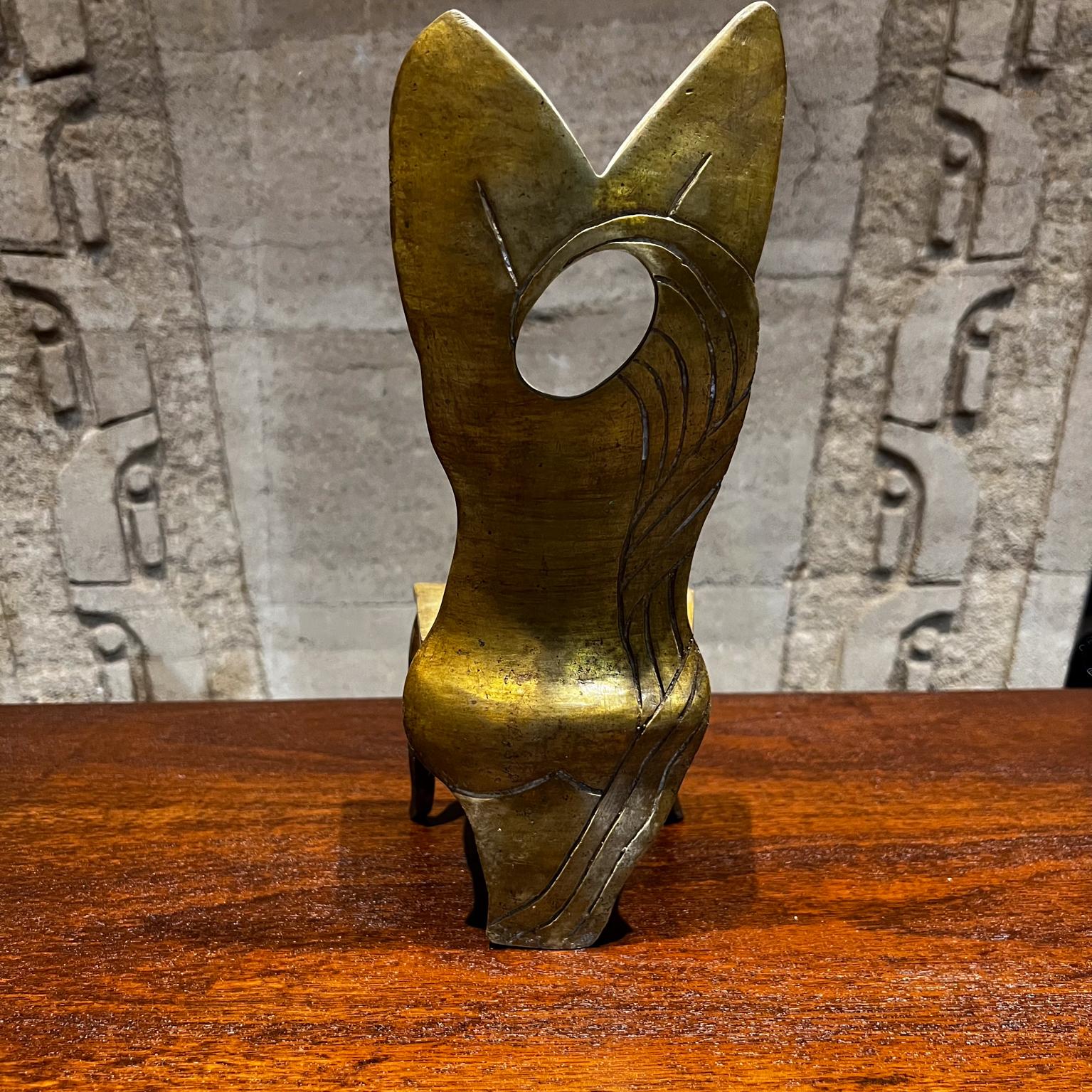 1970s Bronze Chair Sculpture Modern Surrealism Mexico For Sale 1