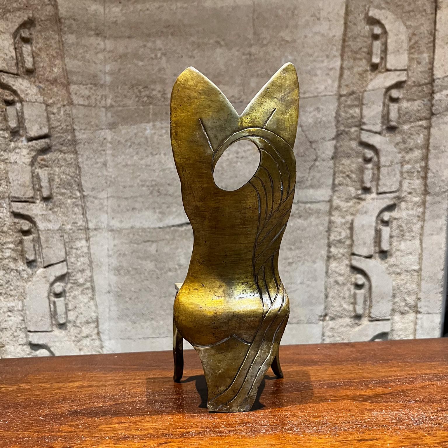 1970s Bronze Chair Sculpture Modern Surrealism Mexico For Sale 3