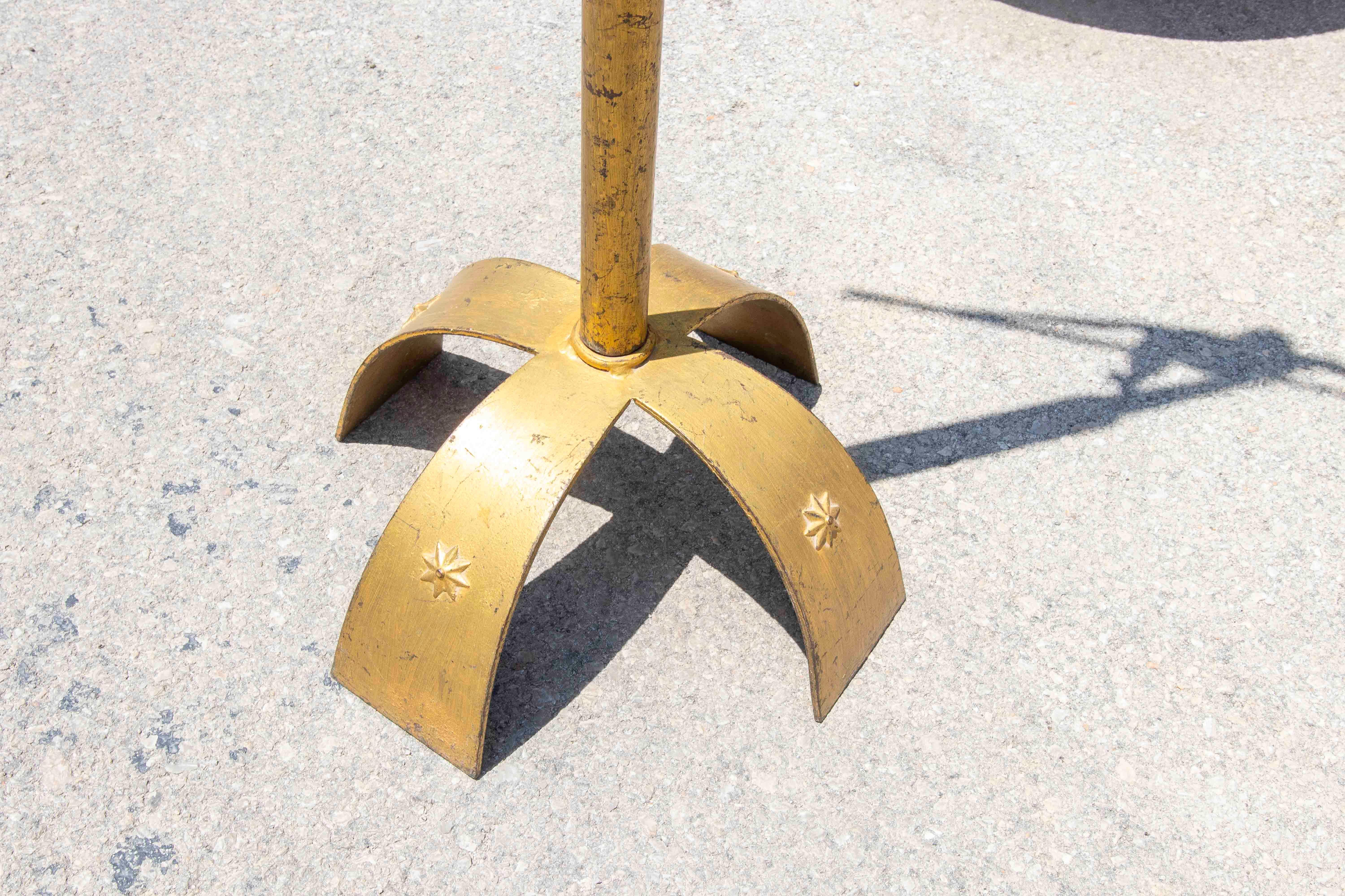 1970s Bronze Cross of Christ on a Star Base im Angebot 6