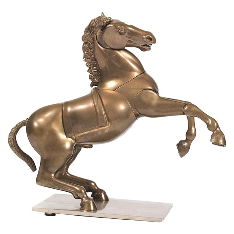1970s Bronze Horse Sculpture by Miguel Berrocal