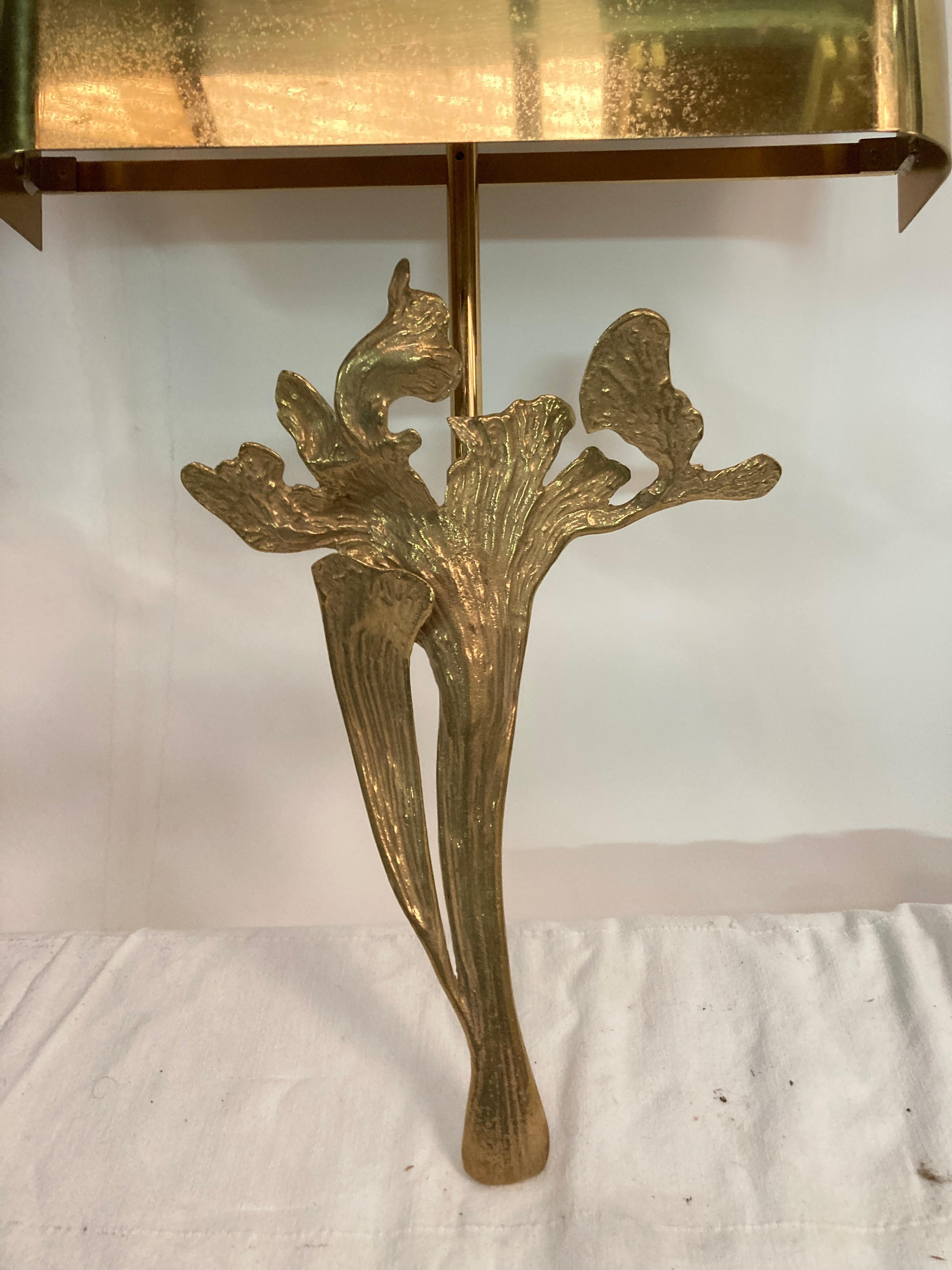 1970's bronze sconces by Maison Charles In Good Condition For Sale In Bois-Colombes, FR